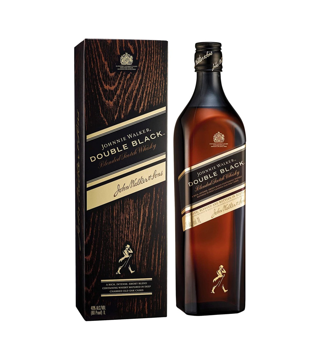 Johnnie Walker Double Black Label Whisky 1L bauturialcoolice.ro